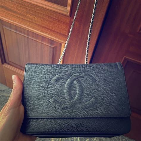 silver chanel wallet on chain|chanel timeless wallet on chain.